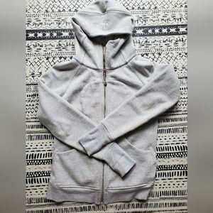 Lululemon zip hoodie, grey, size 8